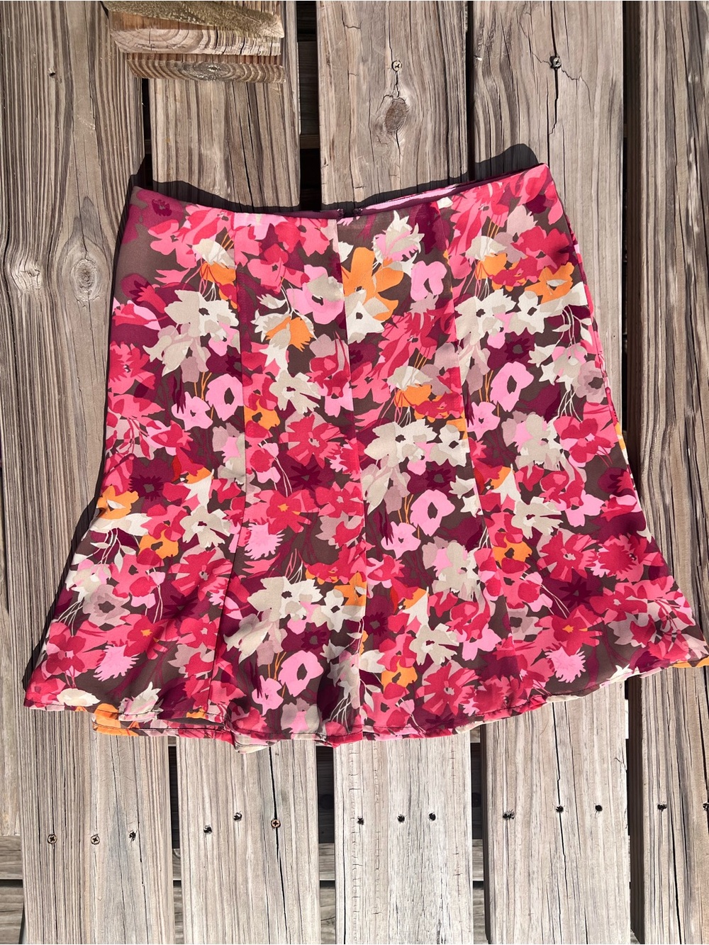 •Old Navy Sz 6 Floral Fit & Flare Skirt! EUC!